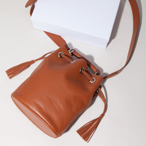 The Leather-Bit Bucket Bag